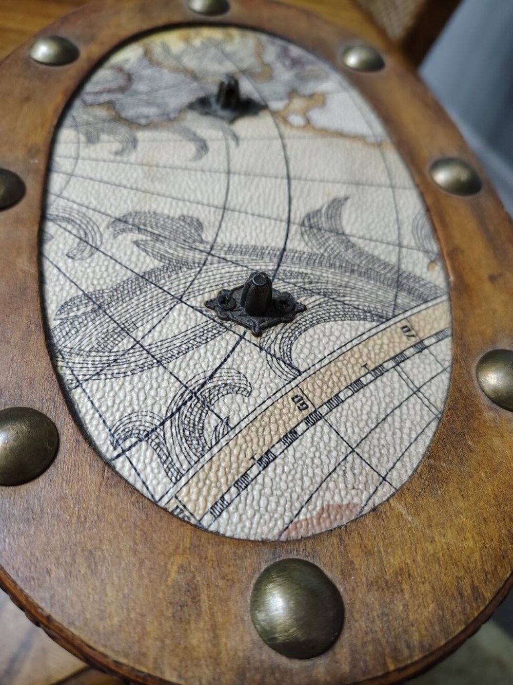 Wooden Box Trinket Storage Globe Map - Picture 13 of 15
